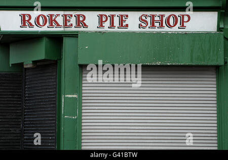 Fußball - Grundstück alte Fußball - Sunderland - Roker Park Stockfoto