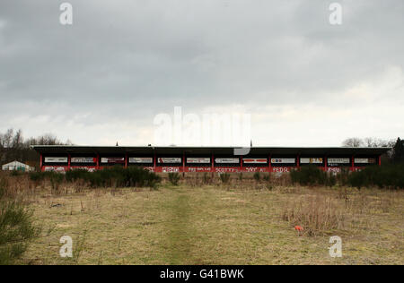 Fußball - Grundstück alte Fußball - Darlington - Feethams Stockfoto