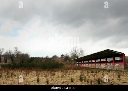 Fußball - Grundstück alte Fußball - Darlington - Feethams Stockfoto