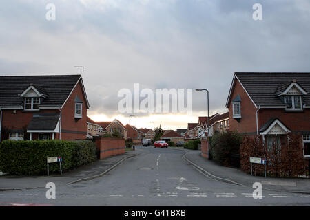 Ein allgemeiner Blick auf den Ort des ehemaligen Heimhauses des Middlesbrough Football Club, Ayresome Park. Vom Club von 1903 bis 1995 genutzt, als der Club in das aktuelle Riverside Stadium umzog. Das Gebiet ist jetzt ein Wohngebiet Stockfoto