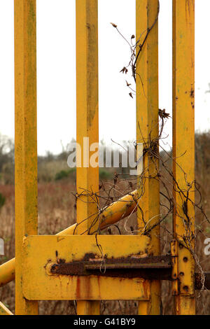 Fußball - Grundstück alte Fußball - Darlington - Feethams Stockfoto