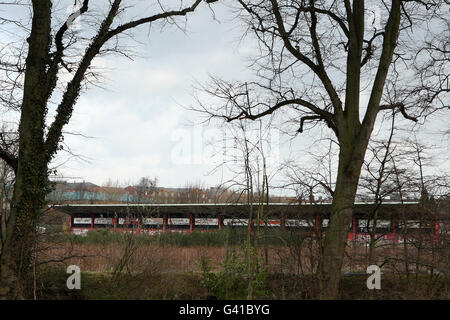 Fußball - Grundstück alte Fußball - Darlington - Feethams Stockfoto