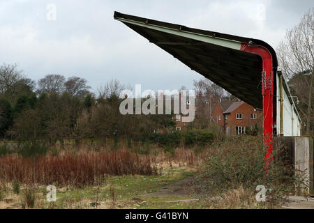 Fußball - Grundstück alte Fußball - Darlington - Feethams Stockfoto