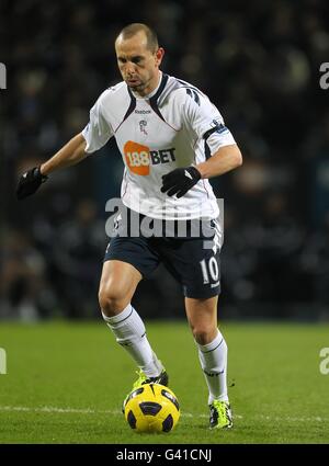 Fußball - Barclays Premier League - Bolton Wanderers gegen Chelsea - Reebok Stadium. Martin Petrov, Bolton Wanderers Stockfoto