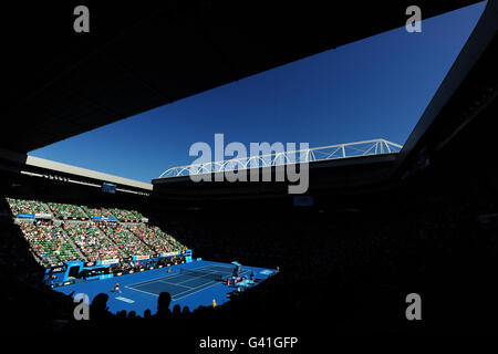 Tennis - 2011 Australian Open - Day Eleven - Melbourne Park. Gesamtansicht der Rod Laver Arena Stockfoto