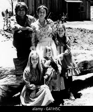 Kleines Haus auf der Prairie, aka: Unsere Kleine Farm, Fernsehserie, USA 1974-1983, Monia: Karen Grassle, Michael Landon, Melissa Sue Anderson, Vorn: Lindsay Greenbush, Melissa Gilbert Stockfoto