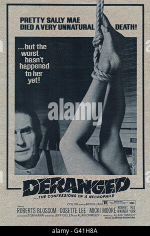 Gestört, aka: Besessen, USA 1975, Regie: Jeff Gillen, Alan Ormsby, Filmplakat Stockfoto