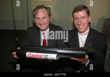 Transport - Andy Green und Richard Noble - Brooklands Stockfoto