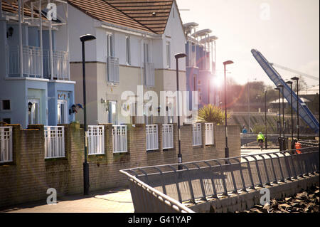 Harton Kais Park, South Shields riverside Stockfoto