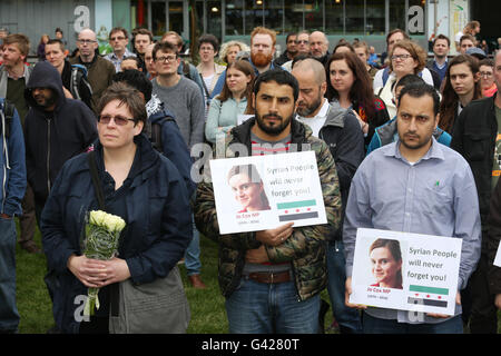 Manchester, UK. 17. Juni 2016. Piccadilly Gardens, Manchester, UK. 17. Juni 2016. Bildnachweis: Barbara Koch/Alamy Live-Nachrichten Stockfoto