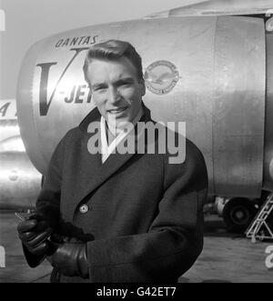 Musik - Pop - Frank Ifield - Heathrow Flughafen Stockfoto