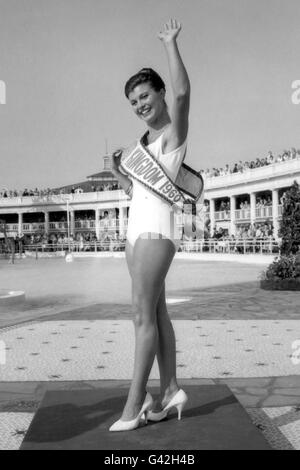 Mode - Beauty Contests - Miss Großbritannien - Blackpool Stockfoto