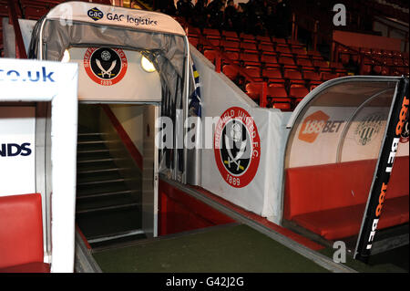 Fußball - FA Youth Cup - fünfte Runde - Sheffield United gegen Blackpool - Bramall Lane Stockfoto