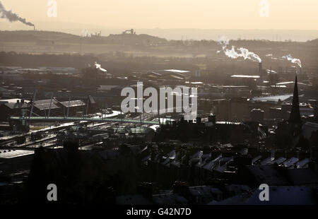 Winterwetter - 3. Februar Stockfoto