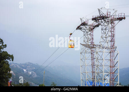 Darjeeling Seilbahn, Darjeeling, Westbengalen, Indien Stockfoto