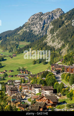 Le Chinaillon, le Grand Bornand Ski Resort, Haute Savoie, Auvergne-Rhônes-Alpes, Frankreich Stockfoto