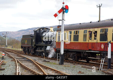 Lok 5322 bei Carrog Bahnhof North Wales Teil des Erbes der Llangollen Railway Society betrieben Stockfoto