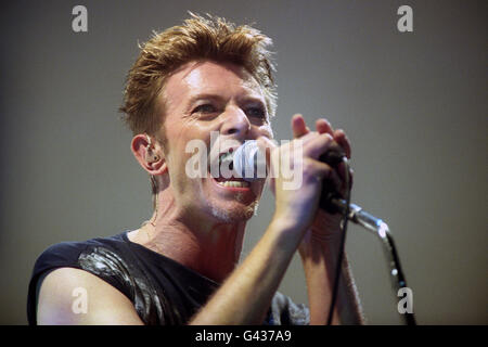 David Bowie UK Tour Premiere. Stockfoto