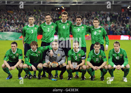 Fußball - Carling Nations Cup - Northern Irland / Schottland - Aviva Stadium Stockfoto