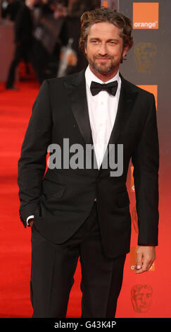 Gerard Butler bei den Orange British Academy Film Awards 2011 im Royal Opera House, Covent Garden, London. Stockfoto