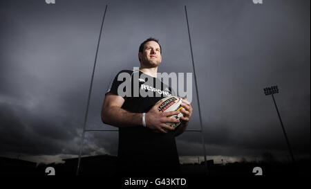 Graeme Morrison von Glasgow Warriors während einer Fotoserie, um den neuesten Spieler für die Saison 2011/12 auf dem Scotstoun Sports Campus in Glasgow zu enthüllen. Stockfoto