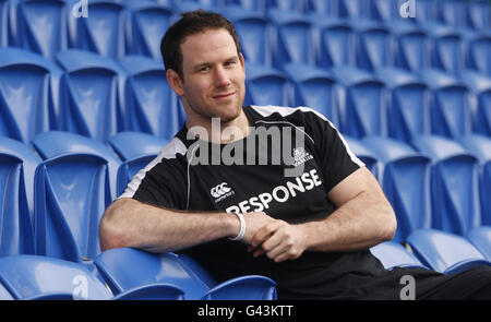 Graeme Morrison von Glasgow Warriors während einer Fotoserie, um den neuesten Spieler für die Saison 2011/12 auf dem Scotstoun Sports Campus in Glasgow zu enthüllen. Stockfoto