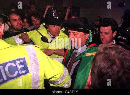 Clarke/Kursteilnehmerprotest 2 Stockfoto