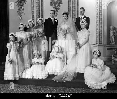 Royalty - Prinzessin Margaret und Antony Armstrong-Jones Hochzeit - Buckingham Palace, London Stockfoto