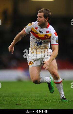 Rugby League - Millennium Magic Weekend - Superliga zu engagieren - Katalanen Drachen V Harlequins - Millennium Stadium Stockfoto