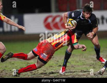 Rugby-Union - Magners League - Glasgow V Newport Gwent Dragons - Firhill Stadium Stockfoto