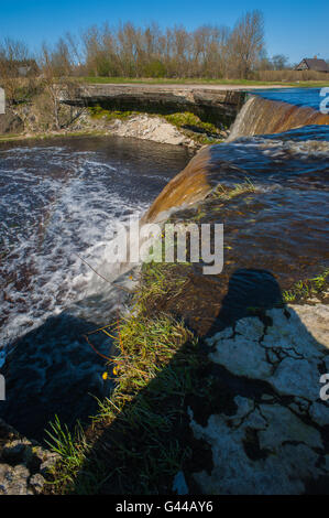 Blick auf Jägala Juga Wasserfall in der Nähe von Tallinn City, Estland, Europa Stockfoto