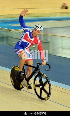 Olympisches Velodrome abgeschlossen Stockfoto