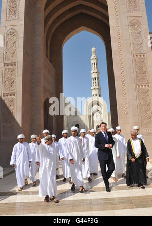 Cameron Besuche Naher Osten Stockfoto