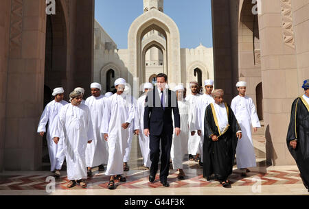 Cameron Besuche Naher Osten Stockfoto