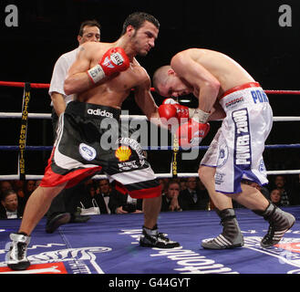 Boxen - EBU Super-Titel im Federgewicht - Stephen Foster V Ermano Fegatilli - Reebok Stadium Stockfoto