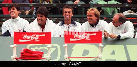 Davis Cup/Line-up Stockfoto