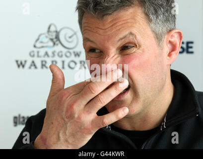 Rugby Union – Ankündigung Des Teams In Glasgow – Scotstoun. Sean Lineen, Cheftrainer der Glasgow Warriors, während der Teamankündigung in Scotstoun, Glasgow. Stockfoto