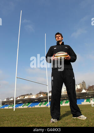 Glasgow Warriors Peter Murchie während der Teamankündigung in Scotstoun, Glasgow. Stockfoto
