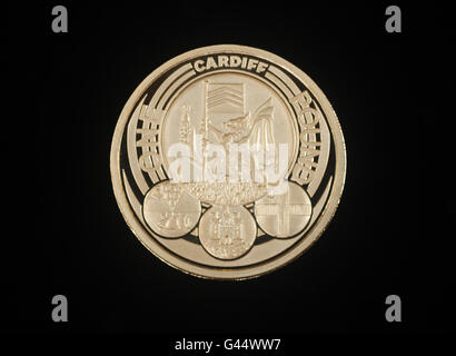 Pfund Goldmünze Stockfoto