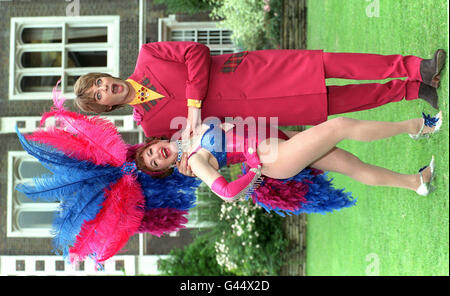 TV Julian Clary/Jane Janovic Stockfoto