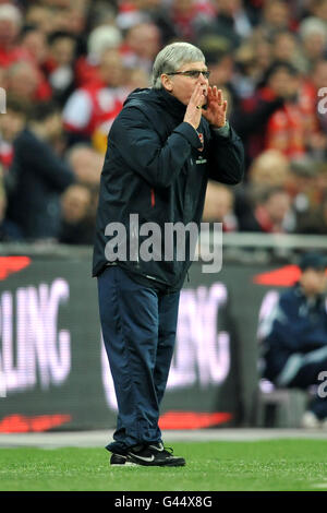 Fußball - Carling Cup - Finale - Arsenal gegen Birmingham City - Wembley Stadium. Pat Rce, Arsenal Assistant Manager Stockfoto