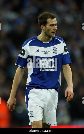 Fußball - Carling Cup - Finale - Arsenal gegen Birmingham City - Wembley Stadium. Roger Johnson, Birmingham City Stockfoto