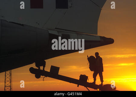 Militär - RAF VC10 - Brize Norton, Oxfordshire Stockfoto