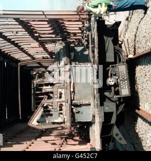 LKW Feuer 3 Stockfoto