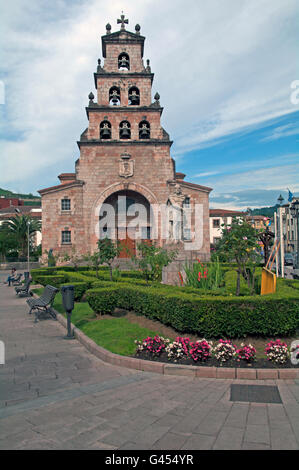 Igesia Kirche Santa, Cangas De Onis, Asturien, Spanien Stockfoto