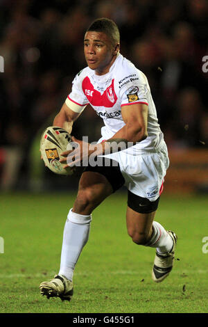 Rugby League - Engage Super League - St Helens V Warrington - Stobart-Stadion Stockfoto