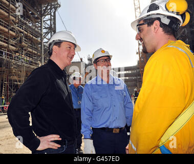 Cameron Besuche Naher Osten Stockfoto