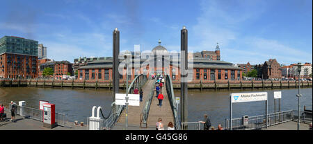 Europa Deutschland Hamburg Altona Fischmarkt Fisch Markt Fähranleger Stockfoto