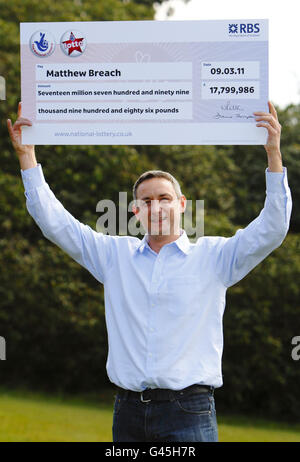 Lotto-Gewinner Stockfoto