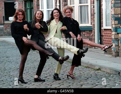 Coronation St/Sonntag Start Stockfoto